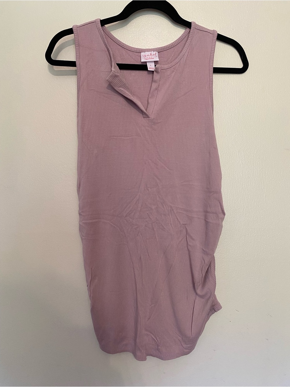 Isabel Maternity by Ingrid & Isabel Ribbed Sleeveless Tank - Mauve